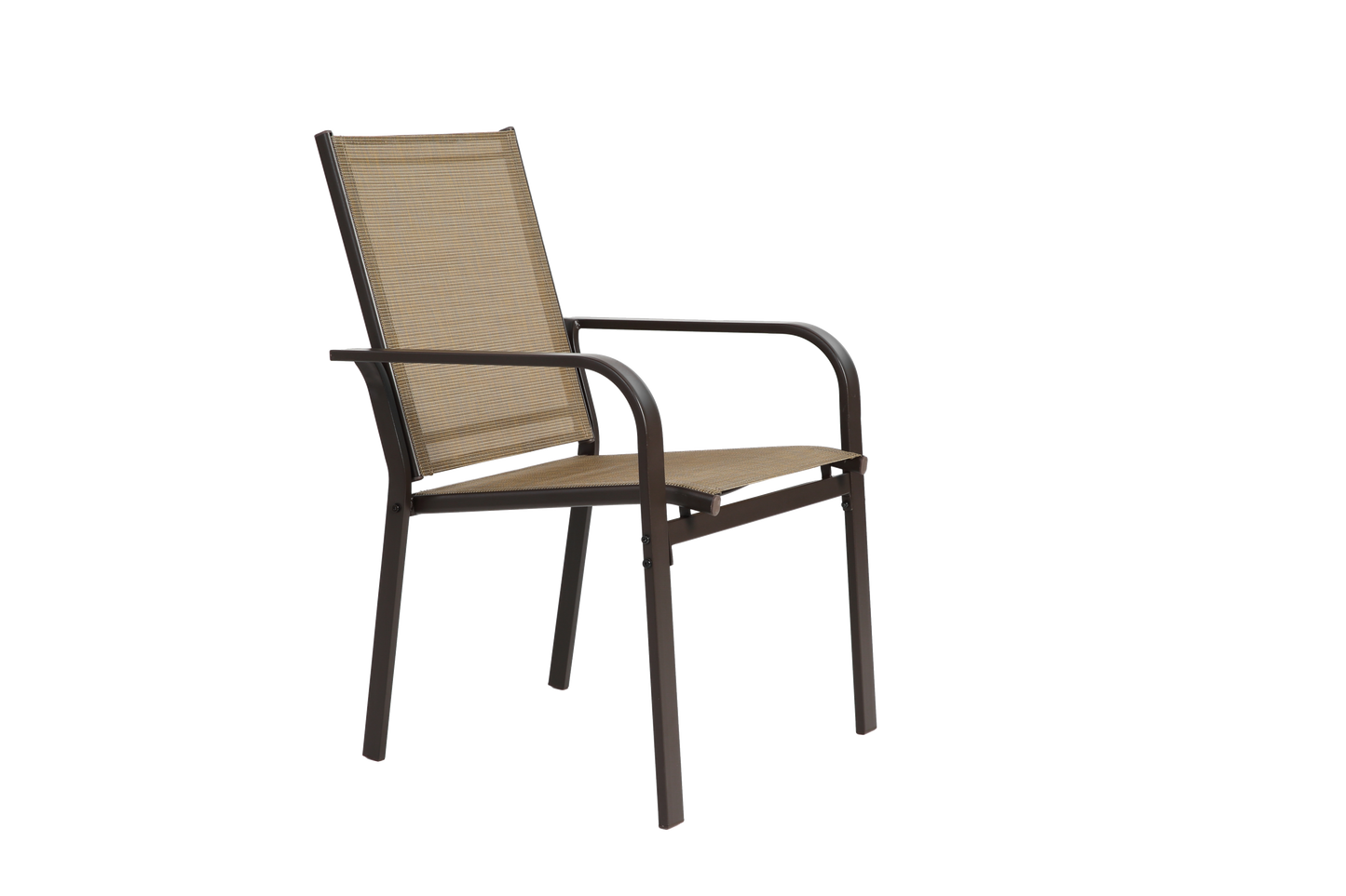 7 Pieces Patio Dining Set, Outdoor Furniture Table and 6 Textilene Chairs, Outdoor Furniture with Rectangular Table