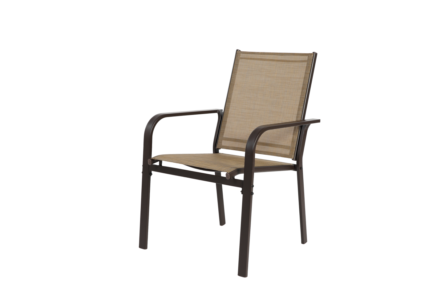 7 Pieces Patio Dining Set, Outdoor Furniture Table and 6 Textilene Chairs, Outdoor Furniture with Rectangular Table