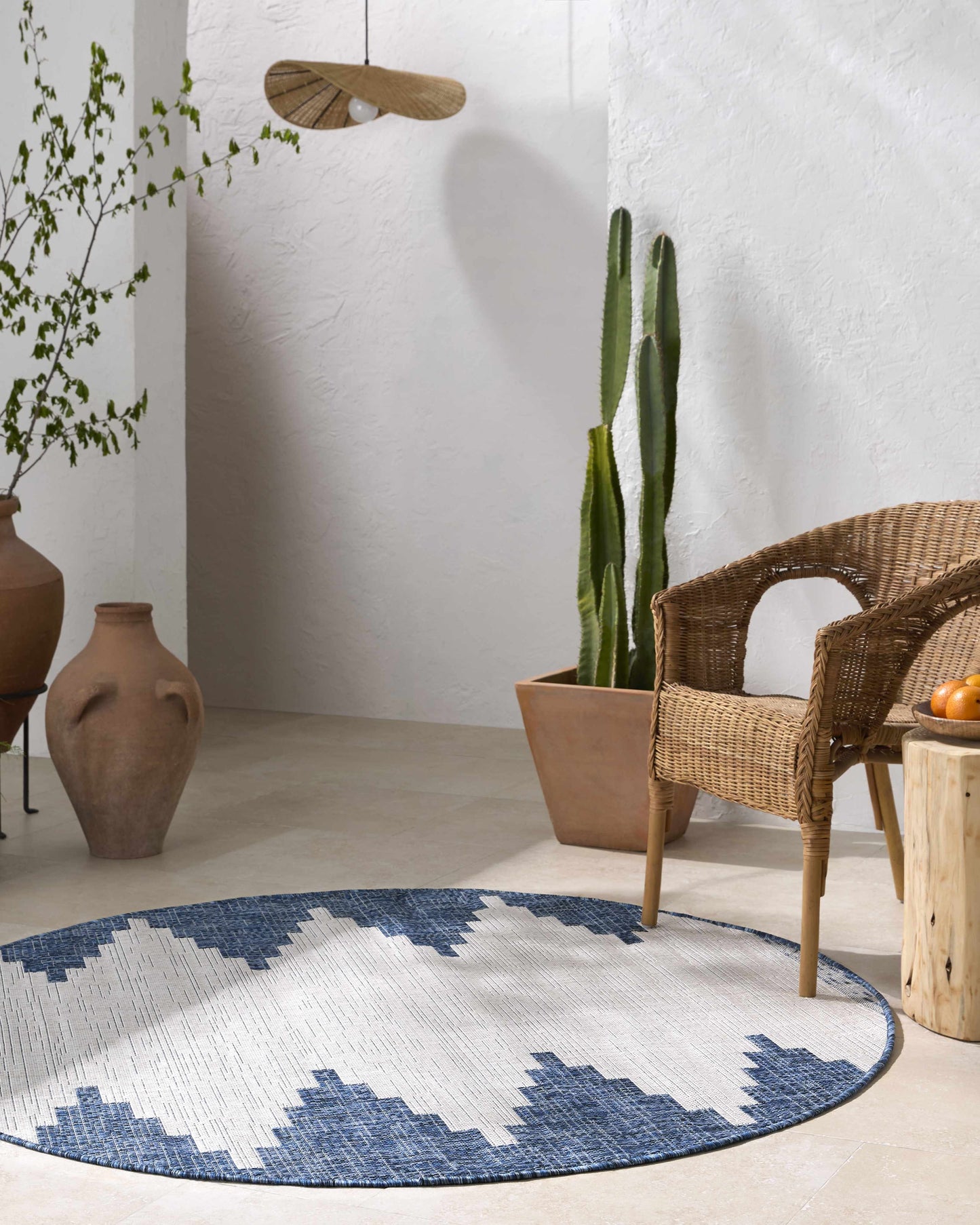 Djugun Navy Outdoor Rug - Promo