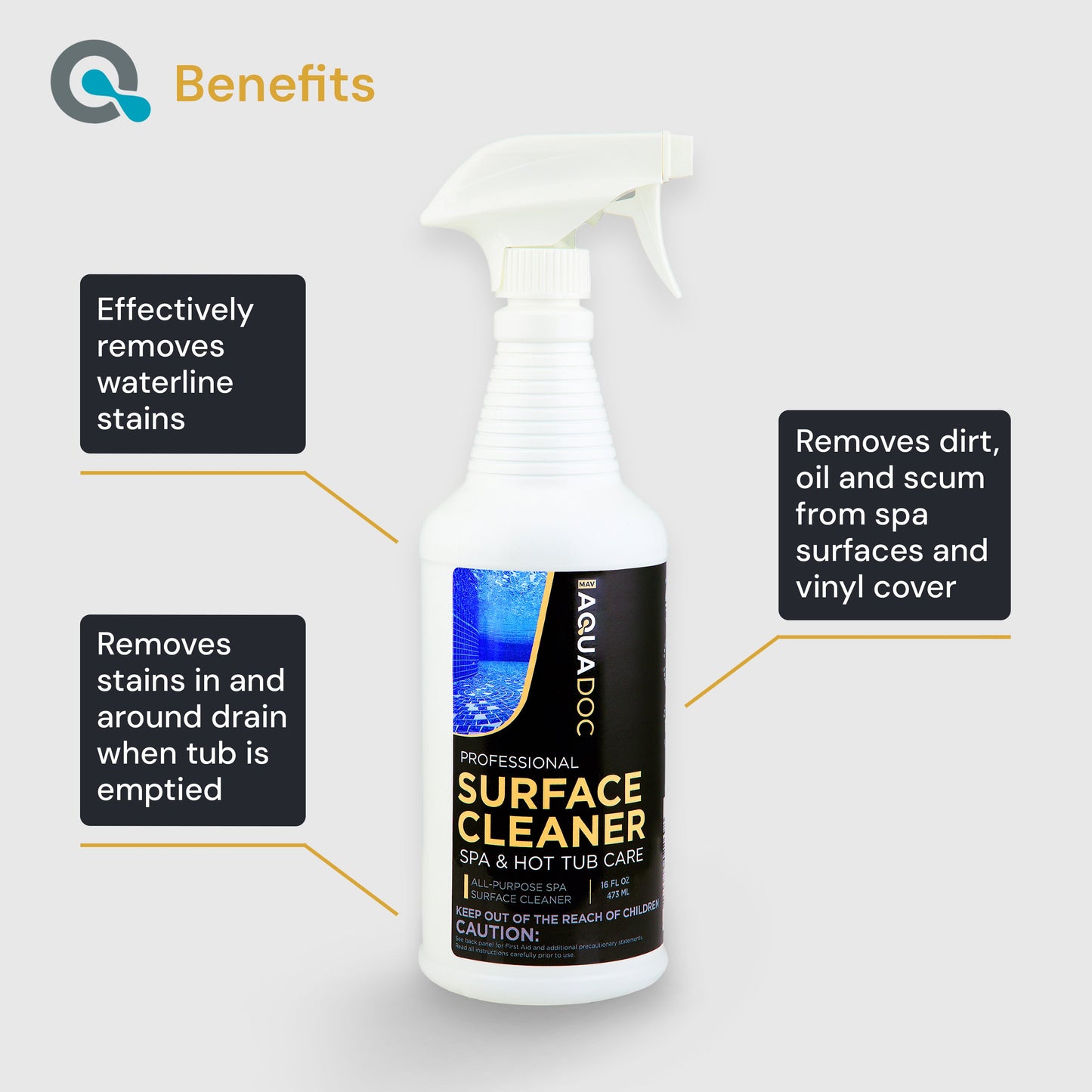 Spa Surface Cleaner for Hot Tub