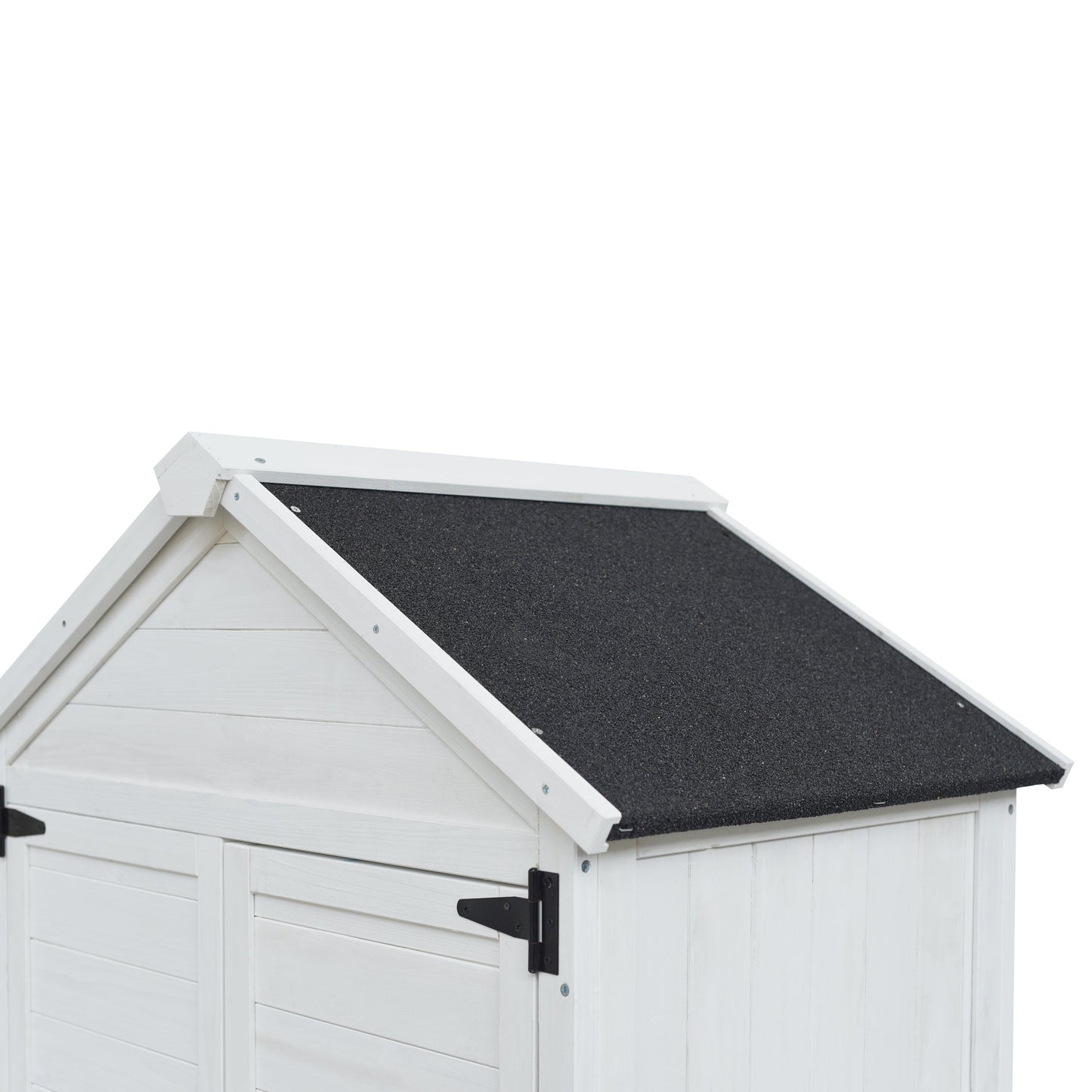 67' White Fir Wood Storage Shed with Double Doors