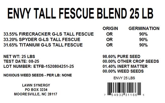 Envy Premium Tall Fescue Grass Seed Blend