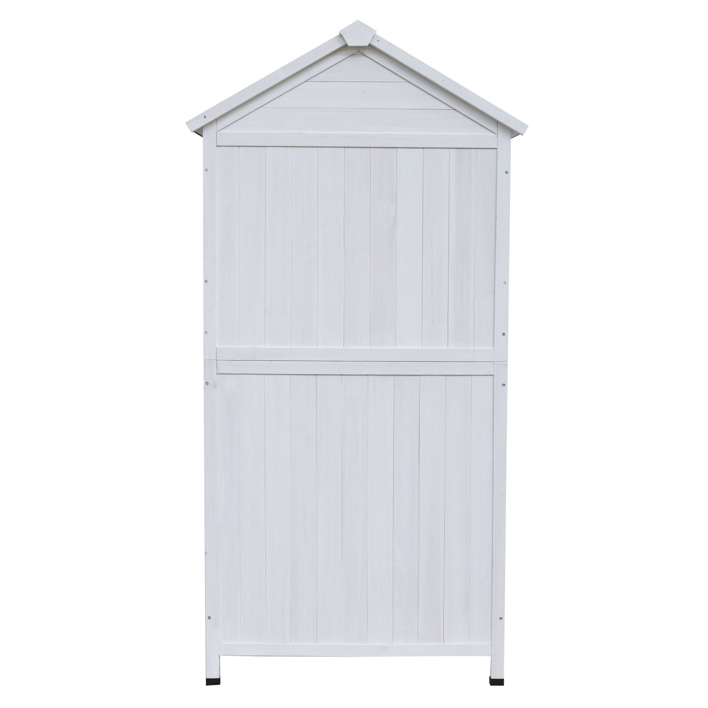 67' White Fir Wood Storage Shed with Double Doors